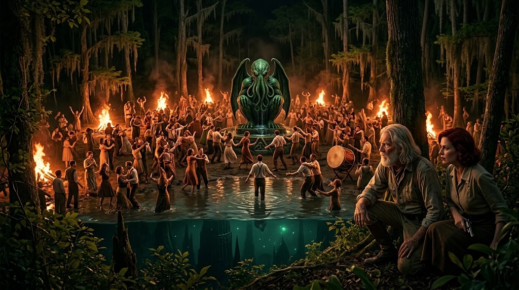 When He Wakes — Sean and Eljara in the Louisiana swamp